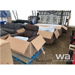 RECLINING SOFA, LOVESEAT & CHAIR