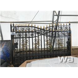 BI-PARTING WROUGHT IRON DRIVEWAY GATES