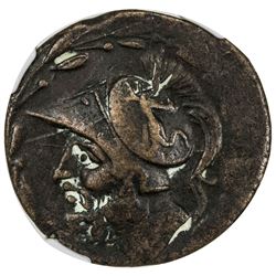 BRETTIAN LEAGUE: AE 27 (double-unit) (15.93g), ca. 214-203 BC. NGC EF