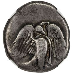 ELIS: OLYMPIA AE stater (11.51g), ca. 432-420 BC. NGC F