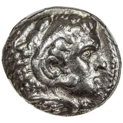 MACEDONIAN KINGDOM: Alexander III, the Great, 336-323 BC, AR tetradrachm (17.20g). NGC VF