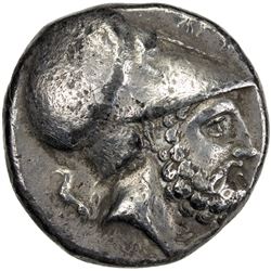 METAPONTION: AR stater (7.52g), 350-330 BC. F-VF