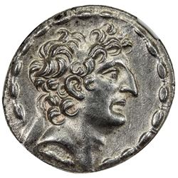 SELEUKID KINGDOM: Antiochos VIII Grypos, 121-96 BC, AR tetradrachm (16.00g). NGC MS