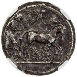 SYRACUSE: AR tetradrachm (16.99g), ca, 480-475 BC. NGC VF