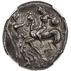 TARENTUM (TARAS): AR didrachm (7.42g), ca. 281-240 BC. NGC EF