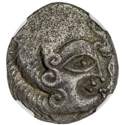 ARMORICAN: CORIOSOLITES: BI stater (6.38g), ca, 1st century BC. NGC EF