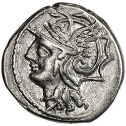 ROMAN REPUBLIC: L. Appuleius Saturninus, 104 BC, AR denarius (3.90g), Rome. VF