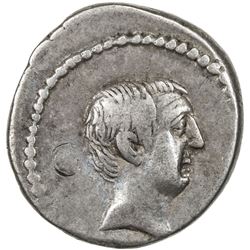ROMAN REPUBLIC: L. Livineius Regulus, 42 BC, AR denarius (3.76g), Rome. F-VF
