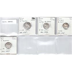 ROMAN REPUBLIC: LOT of 4 silver denarii