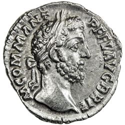 ROMAN EMPIRE: Commodus, 177-192 AD, AR denarius (2.86g), Rome, [187]. EF