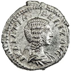 ROMAN EMPIRE: Julia Domna (under Caracalla), AR denarius (2.91g), Rome, [211]. EF