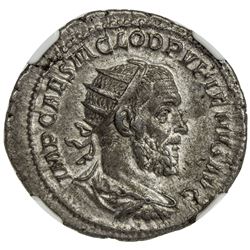 ROMAN EMPIRE: Pupienus, 238 AD, AR antinonianus (4.17g), Rome. NGC EF