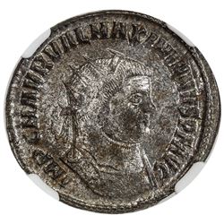 ROMAN EMPIRE: Maximianus, 286-305 AD, AE antoninianus. NGC AU