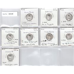 ROMAN EMPIRE: LOT of 8 silver denarii