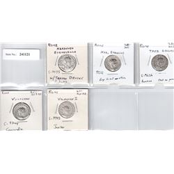 ROMAN EMPIRE: LOT of 5 lovely silver antoninian