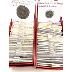 BYZANTINE EMPIRE: COLLECTION of 121 copper coins