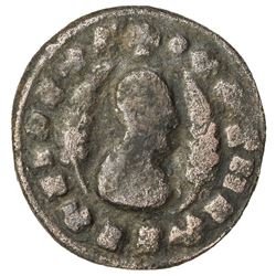 AXUM: Ouazebas, ca. 400-430, AE unit (2.19g). F-VF
