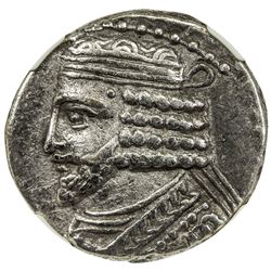 PARTHIAN KINGDOM: Gotarzes II, ca. 44-51 AD, AR tetradrachm, Seleukeia on the Tigris. NGC VF