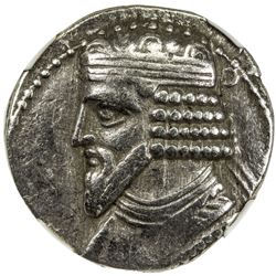 PARTHIAN KINGDOM: Gotarzes II, ca. 44-51 AD, AR tetradrachm, Seleukeia on the Tigris. NGC F-VF