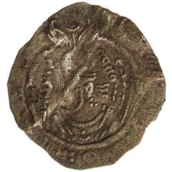 ARAB-SASANIAN: Anonymous, AE pashiz (0.56g), Ardashir Khurra, ND (ca. 691-720). F-VF