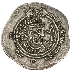EASTERN SISTAN: Anonymous, ca. 700-710, AR drachm (4.05g), SK (Sijistan), blundered date. VF