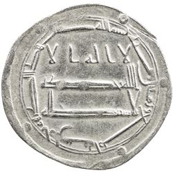 ABBASID: al-Rashid, 786-809, AR dirham (2.74g), Arran, AH184, cleaned, VF-EF