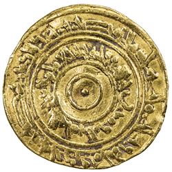 FATIMID: al-'Aziz, 975-996, AV dinar (4.15g), Misr, AH381. VF