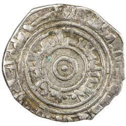 FATIMID: al-'Aziz, 975-996, AR 1/2 dirham (1.39g), Filastin, AH383. F-VF