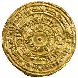 FATIMID: al-Mustansir, 1036-1094, AV dinar (4.23g), San'a, AH451. VF