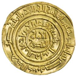 FATIMID: al-Amir al-Mansur, 1101-1130, AV dinar (4.04g), Misr, AH503. EF-AU