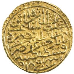 OTTOMAN EMPIRE: Selim I, 1512-1520, AV sultani (3.51g), Kostantiniye, AH918. EF