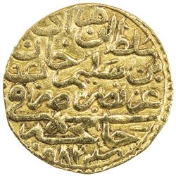 OTTOMAN EMPIRE: Murad III, 1574-1595, AV sultani (3.35g), Canca, AH982. EF