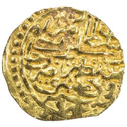 OTTOMAN EMPIRE: Murad III, 1574-1595, AV sultani (3.40g), Dimashq, AH982. VF