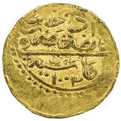 OTTOMAN EMPIRE: Mehmet III, 1595-1603, AV sultani (3.49g), Amasya, AH1003. VF-EF