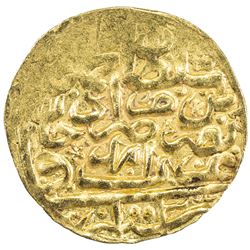 OTTOMAN EMPIRE: Mehmet III, 1595-1603, AV sultani (3.49g), Amid, AH1003. EF