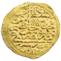 OTTOMAN EMPIRE: Ahmed I, 1603-1617, AV sultani (3.49g), Misr, AH1013. EF