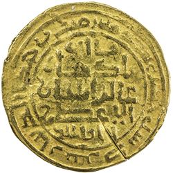 ILKHAN: Abaqa, 1265-1282, AV dinar (8.35g), Yazd, AH[6]75. VF