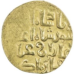 ILKHAN: Ghazan Mahmud, 1295-1304, AV dinar (4.47g) (Tabriz), DM. EF