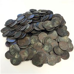 SHAYBANID: LOT of 1,174 Central Asian copper dangi coins