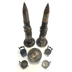 CHINA: LOT of 7 Chinese coins made into tourist items