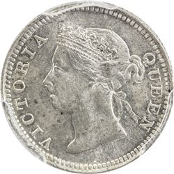 HONG KONG: Victoria, 1841-1901, AR 5 cents, 1901. PCGS MS65