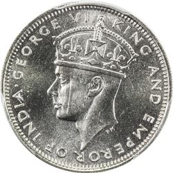 HONG KONG: George VI, 1937-1952, 5 cents, 1939-KN. PCGS SP64