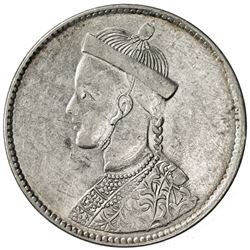 TIBET: AR rupee (11.31g), Chengdu mint, ND (1911-1933). EF