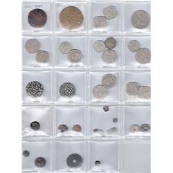 BURMA: LOT of 36 coins including Harikela fractional silver coins