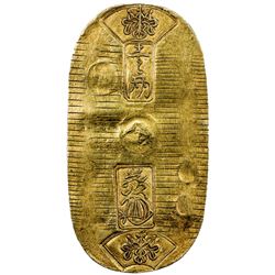 JAPAN: Tempo, 1830-1844, AV koban (11.26g), Edo mint. VF