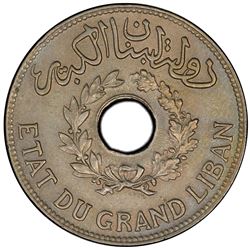 LEBANON: piastre, 1925. PCGS MS65