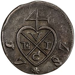 PENANG: AE cent (9.25g), 1787. VF