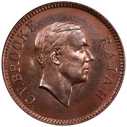 SARAWAK: Charles V. Brooke, 1917-1946, cent, 1927-H. PCGS SP64