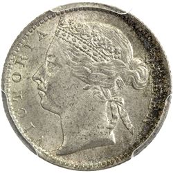 STRAITS SETTLEMENTS: Victoria, 1837-1901, AR 10 cents, 1900. PCGS MS63
