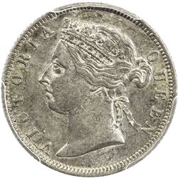 STRAITS SETTLEMENTS: Victoria, 1837-1901, AR 10 cents, 1900. PCGS MS61